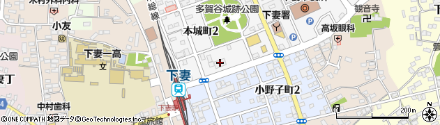 常陽銀行下妻支店 ＡＴＭ周辺の地図