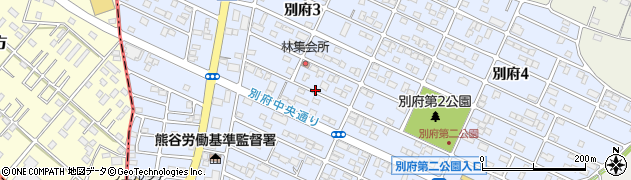 埼玉県熊谷市別府周辺の地図
