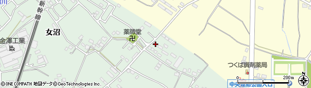 茨城県古河市女沼4周辺の地図
