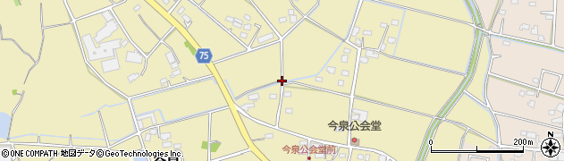 埼玉県深谷市今泉周辺の地図