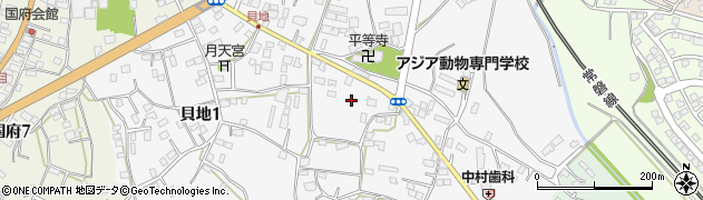 茨城県石岡市貝地周辺の地図