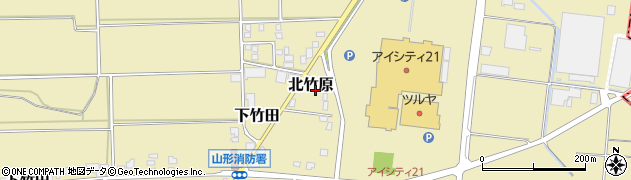 長野県東筑摩郡山形村北竹原周辺の地図