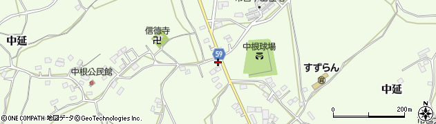 茨城県小美玉市中延1134周辺の地図