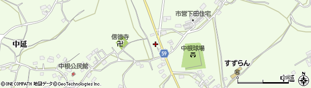 茨城県小美玉市中延1143周辺の地図