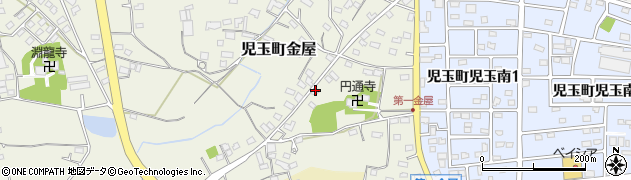 埼玉県本庄市児玉町金屋112周辺の地図