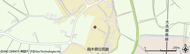 茨城県鉾田市駒木根周辺の地図