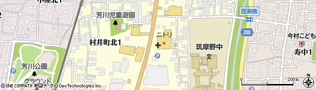 長野県松本市村井町北周辺の地図