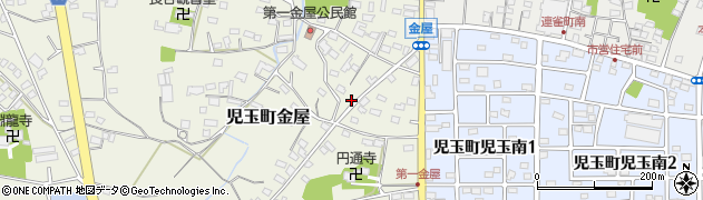 埼玉県本庄市児玉町金屋79周辺の地図