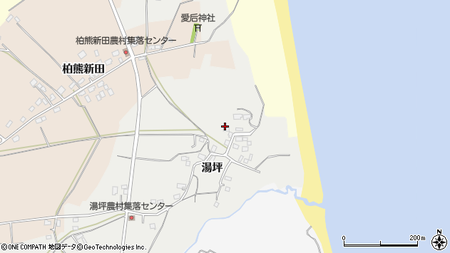 〒311-1425 茨城県鉾田市湯坪の地図