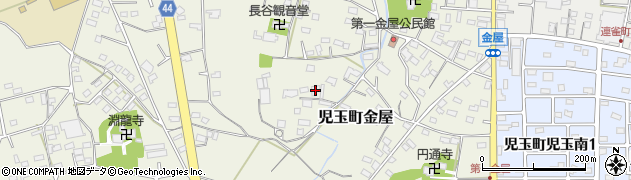埼玉県本庄市児玉町金屋180周辺の地図