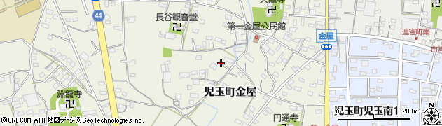 埼玉県本庄市児玉町金屋186周辺の地図