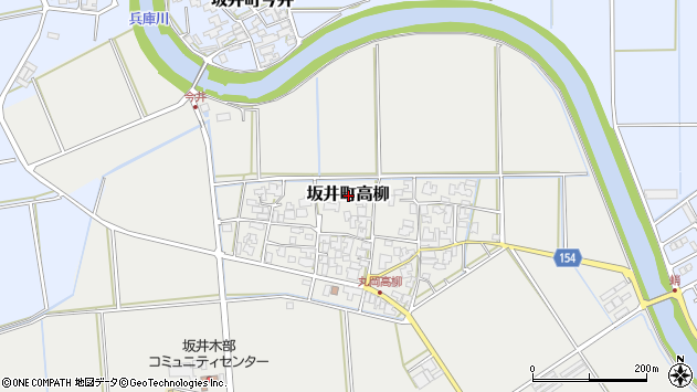 〒919-0532 福井県坂井市坂井町高柳の地図