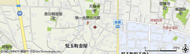 埼玉県本庄市児玉町金屋162周辺の地図