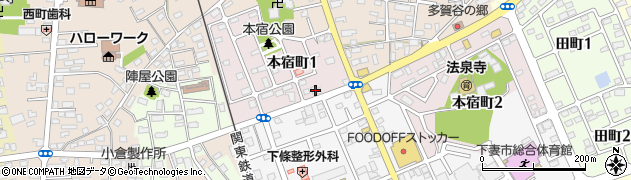 バーバー・フジ　本宿店周辺の地図