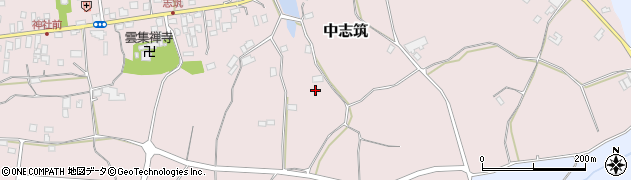 茨城県かすみがうら市中志筑1853周辺の地図