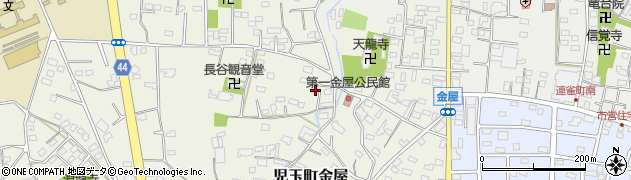 埼玉県本庄市児玉町金屋190周辺の地図