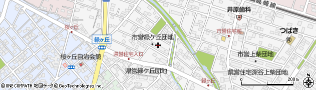 埼玉県深谷市緑ケ丘周辺の地図