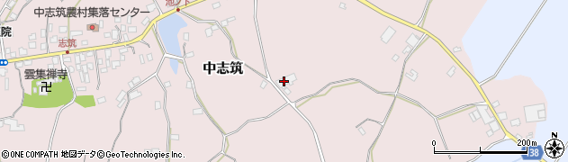 茨城県かすみがうら市中志筑113周辺の地図