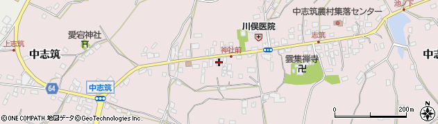 茨城県かすみがうら市中志筑1285周辺の地図