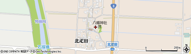福井県あわら市北疋田周辺の地図