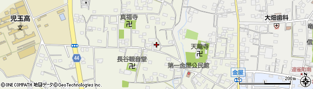 埼玉県本庄市児玉町金屋204周辺の地図