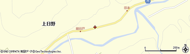 上日野簡易郵便局周辺の地図