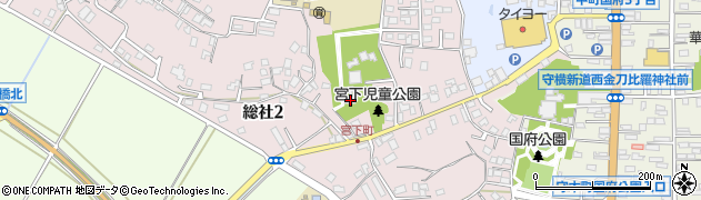 常陸国総社宮周辺の地図