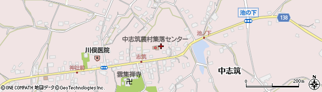 茨城県かすみがうら市中志筑1228周辺の地図