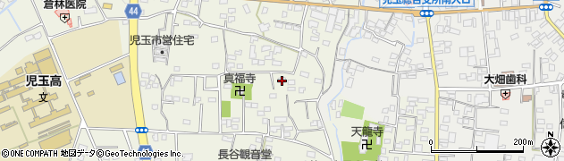 埼玉県本庄市児玉町金屋208周辺の地図