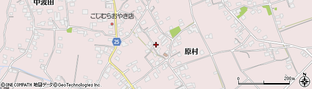 長野県松本市波田原村周辺の地図