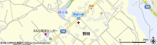 茨城県小美玉市野田88周辺の地図