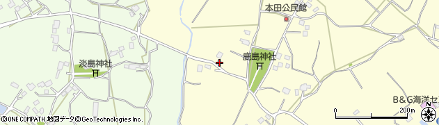 茨城県小美玉市野田533周辺の地図