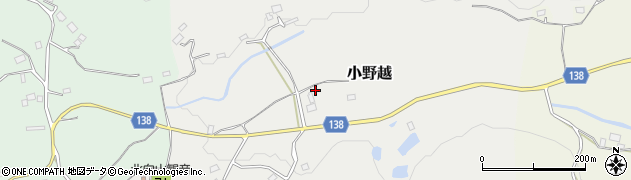 茨城県石岡市小野越周辺の地図