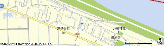 埼玉県行田市酒巻周辺の地図