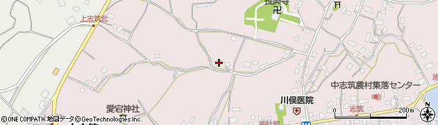茨城県かすみがうら市中志筑1391周辺の地図