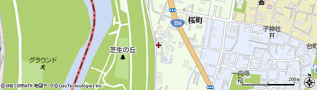 茨城県古河市桜町周辺の地図