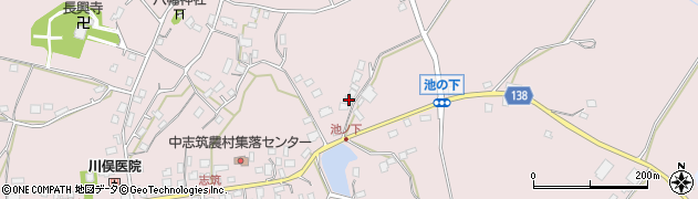 茨城県かすみがうら市中志筑1143周辺の地図