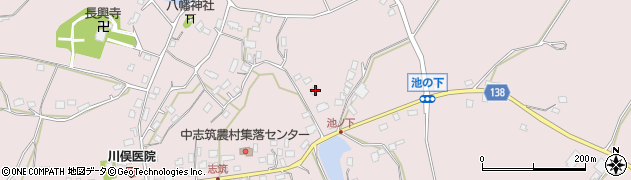 茨城県かすみがうら市中志筑1152周辺の地図