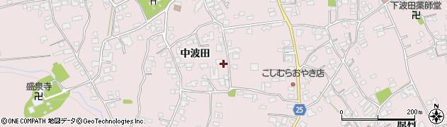 長野県松本市波田（中波田）周辺の地図