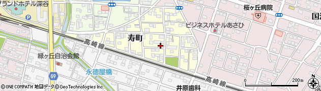埼玉県深谷市寿町周辺の地図