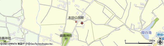 茨城県小美玉市野田417周辺の地図