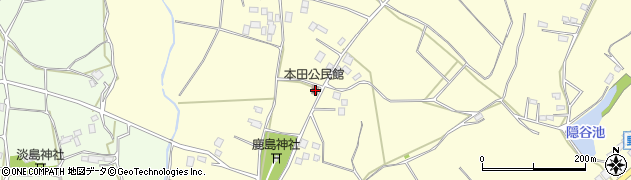 茨城県小美玉市野田556周辺の地図