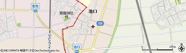 福井県あわら市池口周辺の地図