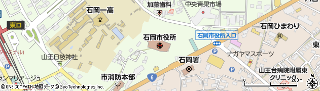 茨城県石岡市周辺の地図