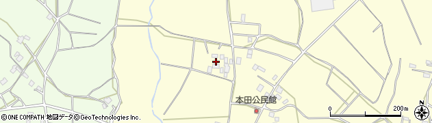 茨城県小美玉市野田651周辺の地図