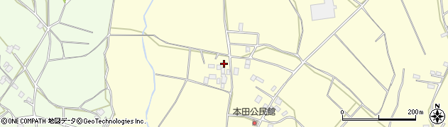 茨城県小美玉市野田652周辺の地図