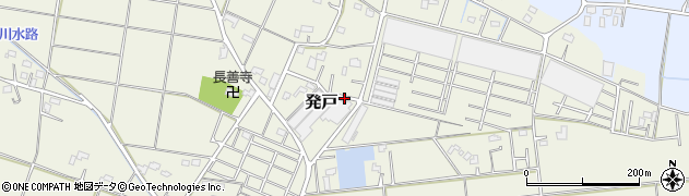 埼玉県羽生市発戸周辺の地図