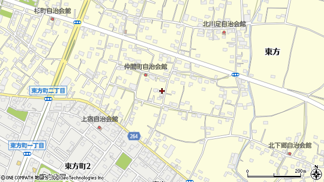 〒366-0041 埼玉県深谷市東方の地図