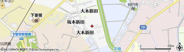 茨城県下妻市坂本新田周辺の地図