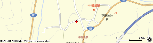 つゆくさ【横】　平湯駐車場周辺の地図